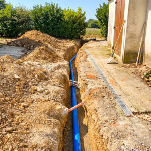 Mise en place d'une évacuation sanitaire